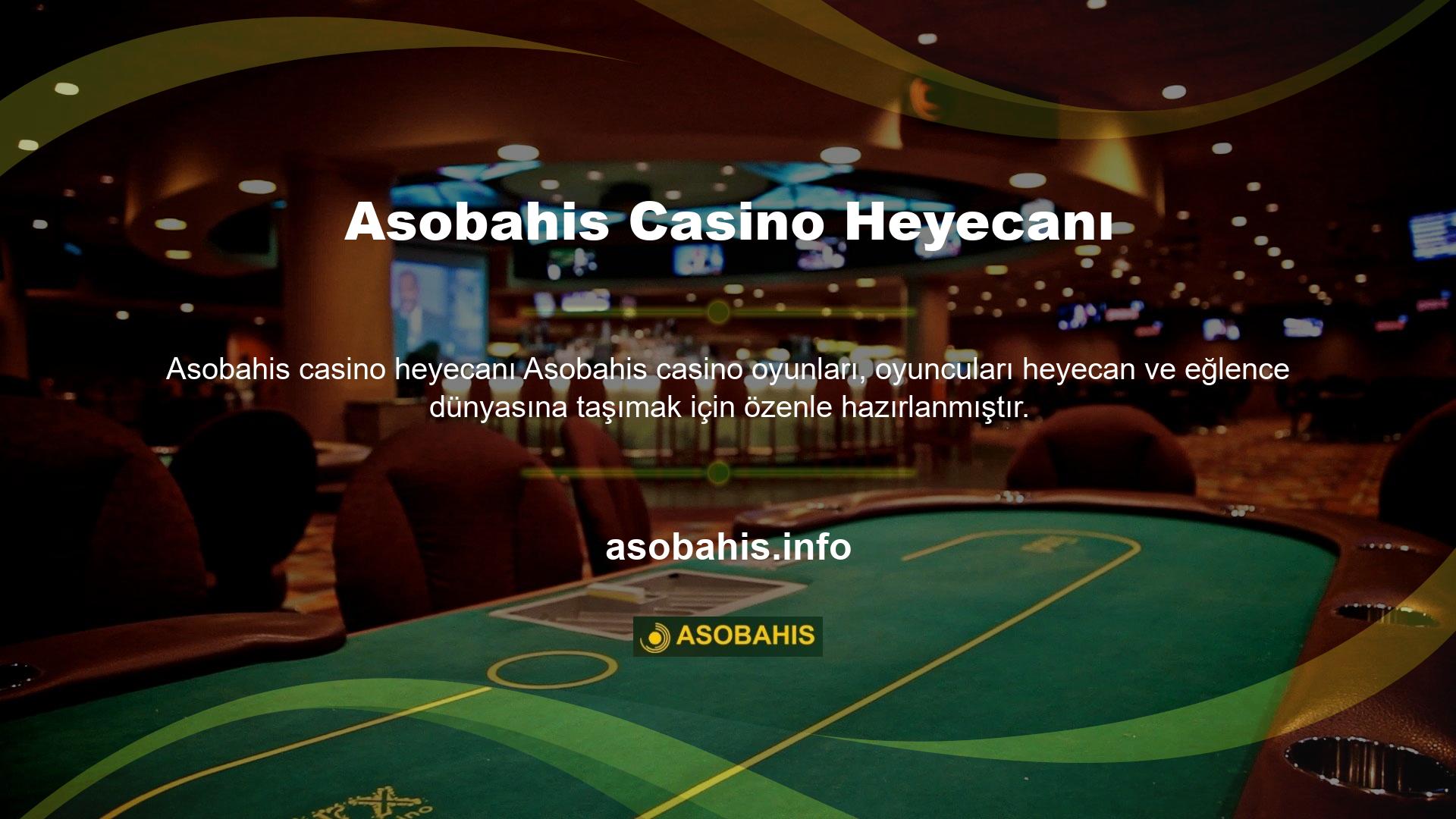 Casino kuruluşlarının erişilmesi gerekiyor