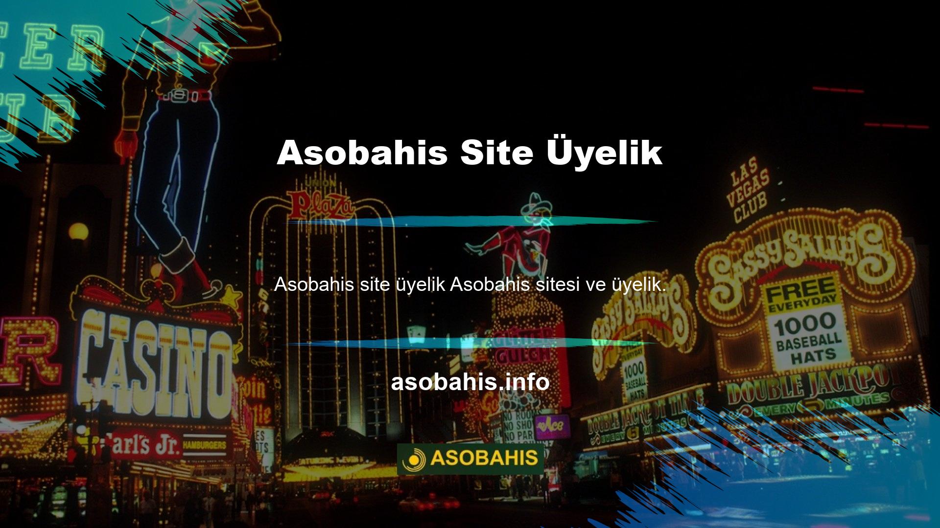 Asobahis sitesi ve üyeliğine üye olmanın tek engel en az 18 yaşında olmanızdır